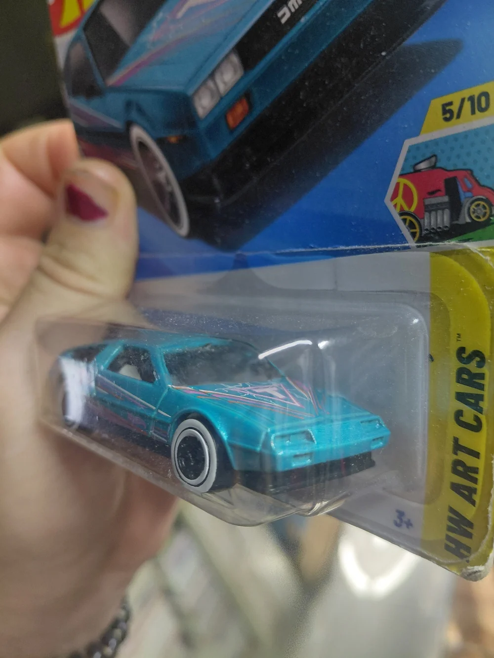 2025 Hot Wheels DMC DeLorean (Collector No. 036/250, HW Art Cars 5/10